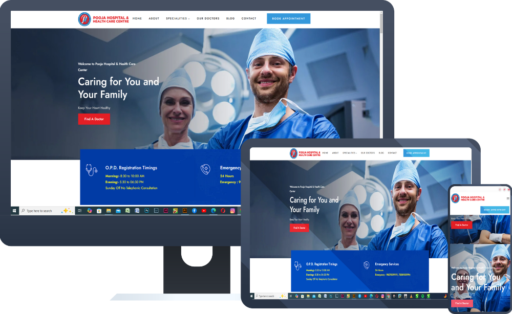 Web Design Services, website Design, website development, Website Design for Pooja Hospital in Najibabad by Dollar Design - www.dollar.design Web design in Dehradun, Web Design Services in Dehradun, website Design in Dehradun, website development in Dehradun,