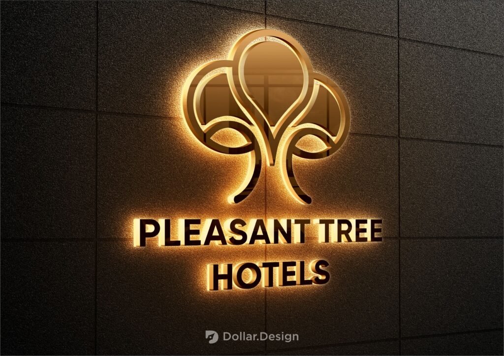 Hotel Logo Design by Dollar Design, logo design, graphic design, logo design for Pleasant Tree Hotel Dehradun, Hotel Logo Design in Dehradun, Hotel Logo Design Dehradun, Hotel logo Dehradun,